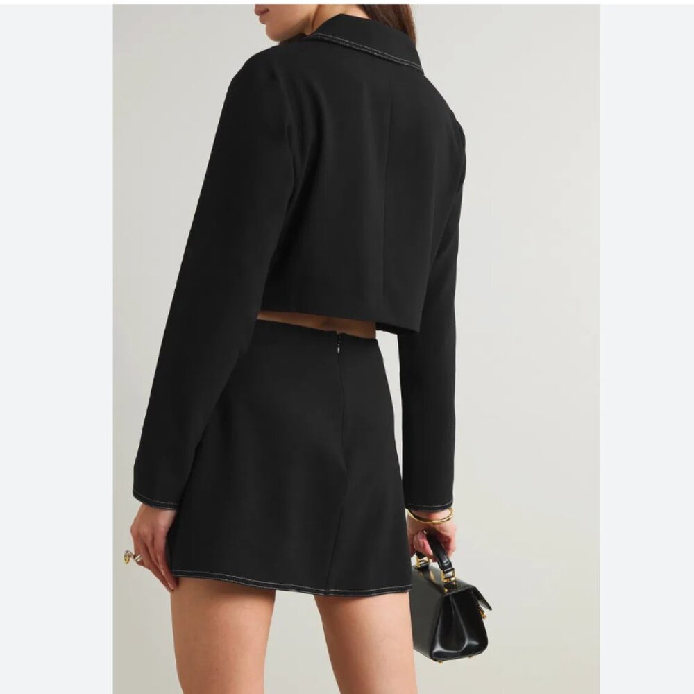 NWT Reformation | Wayne Black Skirt Set - Picture 4 of 12